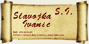 Slavojka Ivanić vizit kartica